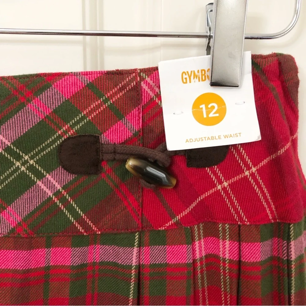 Gymboree | NWT Flannel Red Plaid Kilt Skort Girls 12